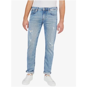 Light Blue Men's Straight Fit Jeans Jeans Hatch - Men