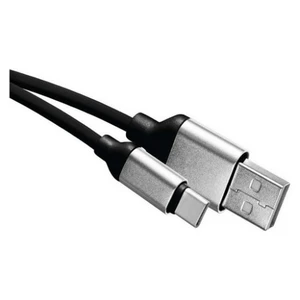 USB kabel EMOS SM7025BL 2.0 A/M - C/M 1m černý