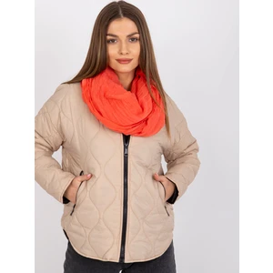 Coral viscose scarf