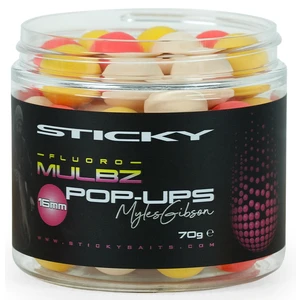 Sticky baits plovoucí boilies mulbz fluoro pop-ups 70 g - 12 mm