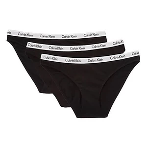 Calvin Klein 3 PACK - dámské kalhotky Bikini QD3588E-001 XL
