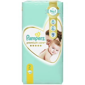 PAMPERS Premium Care jednorázové pleny, vel. 2, 46 ks, 4-8 kg