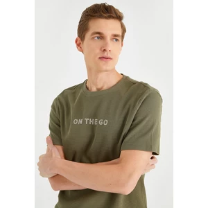 Koton Embroidered Textured T-Shirt
