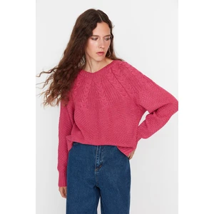 Trendyol Sweater - Pink - Regular fit