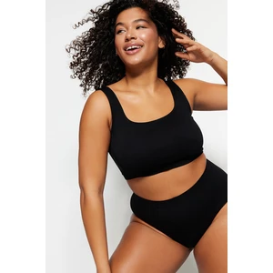 Trendyol Curve Plus Size Bra - Black - Plain