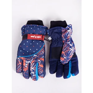 Yoclub Kids's Children's Winter Ski Gloves REN-0242G-A150 Navy Blue