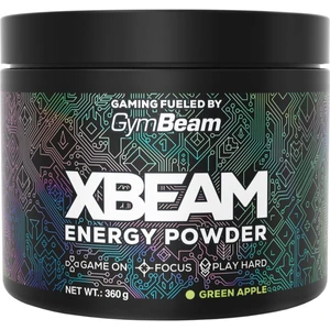 GymBeam XBEAM Energy Powder podpora herního výkonu příchuť Green Apple 360 g