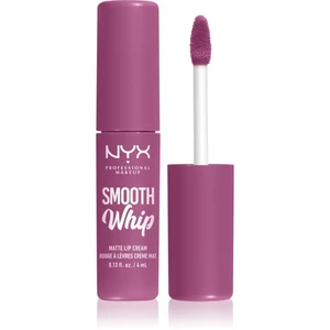 NYX Professional Makeup Smooth Whip Matte Lip Cream zamatový rúž s vyhladzujúcim efektom odtieň 19 Snuggle Sesh 4 ml