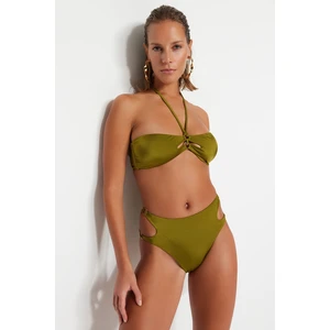 Trendyol Bikini Bottom - Khaki - Plain