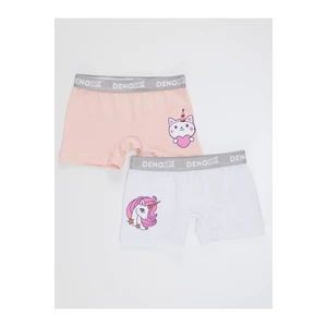 Denokids Boxer Shorts - Pink - Graphic