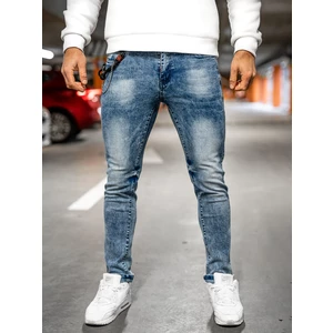 Tmavě modré pánské džíny regular fit Bolf HY1053