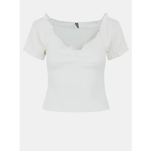 White crop top Pieces Tegan - Women