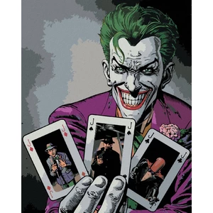 Zuty Peinture par numéros Cartes Joker et Batman