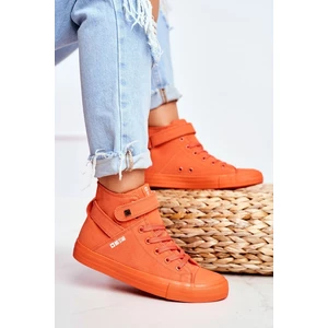 Women's High Sneakers Big Star FF274583 Orange