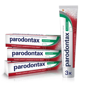 Parodontax Zubná pasta proti krvácaniu ďasien Fluoride Tripack 3 x 75 ml