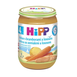 HiPP Mrkva so zemiakmi a lososom od uk. 4. mesiaca
