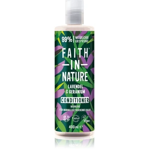 Faith In Nature Lavender & Geranium prírodný kondicionér pre normálne až suché vlasy 400 ml