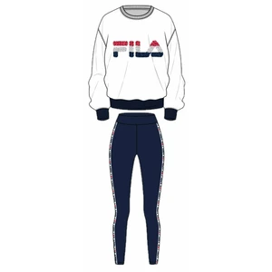 Fila FPW4098 Woman Pyjamas White/Blue L Sous-vêtements de sport