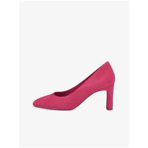 Dark pink ladies suede pumps Tamaris - Women