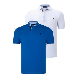 DUAL SET T8582 DEWBERRY MENS T-SHIRT-WHITE-SAKS