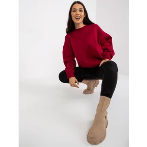Basic chestnut oversize sweatshirt