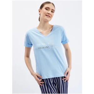 Orsay Světle modré dámské tričko - Dámské