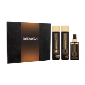 Sebastian Professional Dark Oil dárková kazeta šampon Dark Oil 250 ml + kondicionér Dark Oil 250 ml + olej na vlasy Dark Oil 95 ml na nepoddajné vlasy