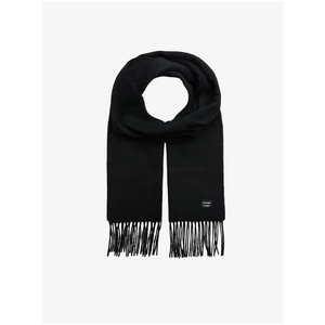 Jack & Jones Toronto Black Woolen Scarf - Men