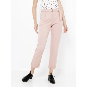 Light Pink Shortened Trousers CAMAIEU - Women