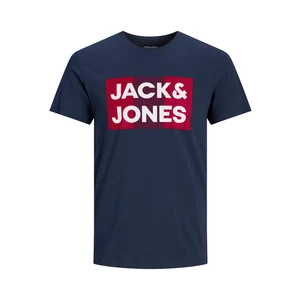 Jack&Jones Pánske tričko JJECORP Slim Fit 12151955 Navy Blazer PLAY XXL