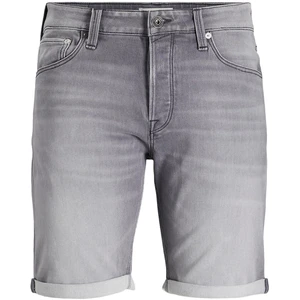 Jack&Jones Pánské kraťasy JJICON 12201696 Grey Denim XXL