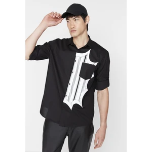 Trendyol Shirt - Black - Regular fit