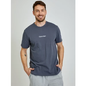 Šedé pánské tričko na spaní Calvin Klein Underwear - Pánské