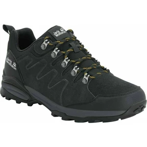 Jack Wolfskin Pantofi trekking de bărbați Refugio Texapore Low M Phantom/Burly Yellow 40,5