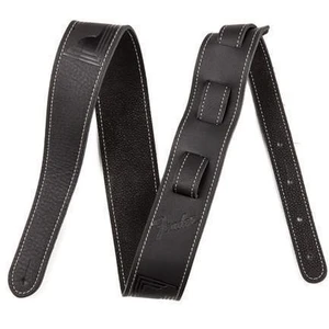 Fender Monogram Leather Sangle pour guitare Noir