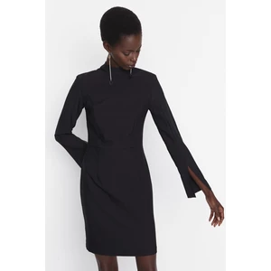 Trendyol Black Sleeve Detailed Dress