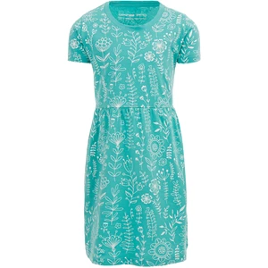 Alpine Pro Sarko Dětské šaty KSKR081 blue turquoise 116-122