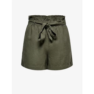 Khaki Shorts with Linen JDY Say - Women