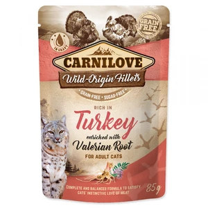 CARNILOVE cat   kapsa  ADULT  TURKEY/valerian - 85g