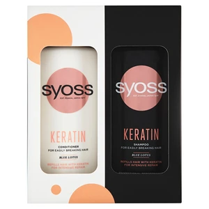 Syoss Dárková sada Premium Window Box pro snadno se lámající vlasy (Keratin Care)