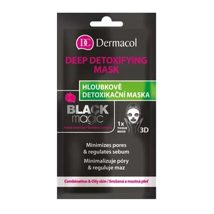 Dermacol Black Magic detoxikační plátýnková maska 1 ks