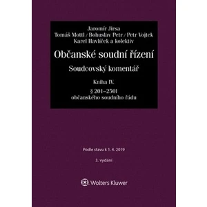 Občanské soudní řízení Kniha IV - Jaromír Jirsa