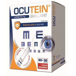 Ocutein Brillant Lutein 25mg 90+30 tobolek + dárek
