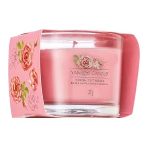 Yankee Candle Votivní svíčka ve skle Fresh Cut Roses 37 g