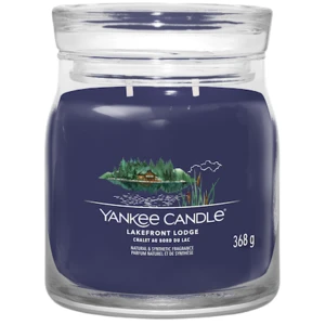 Yankee Candle Aromatická sviečka Signature sklo stredná Lakefront Lodge 368 g