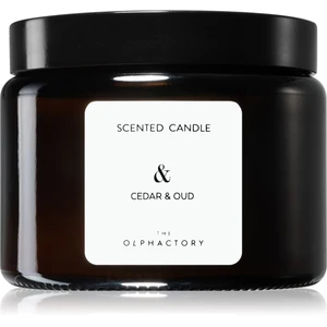 Ambientair Olphactory Cedar & Oud vonná svíčka (brown) & 360 g