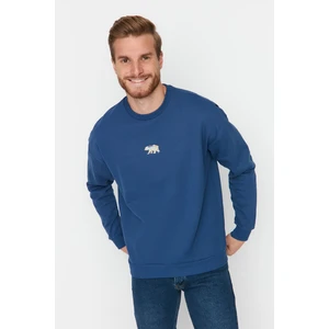 Trendyol Sweatshirt - Dark blue - Oversize