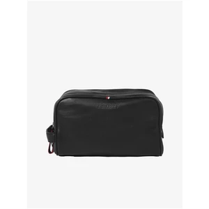 Black Men's Leather Cosmetic Bag Jack & Jones Elias - Men