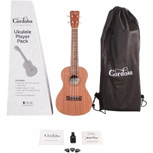 Cordoba Ukulele Player Pack Concert Koncertní ukulele Natural