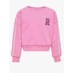 Pink girly sweatshirt ONLY Selina - Girls